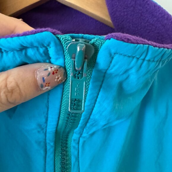 Vintage MEC Aquamarine polartec nylon fleece jacket size Ladies - Picture 3 of 11